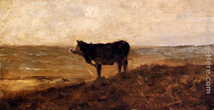 Charles-Francois Daubigny The Lone Cow